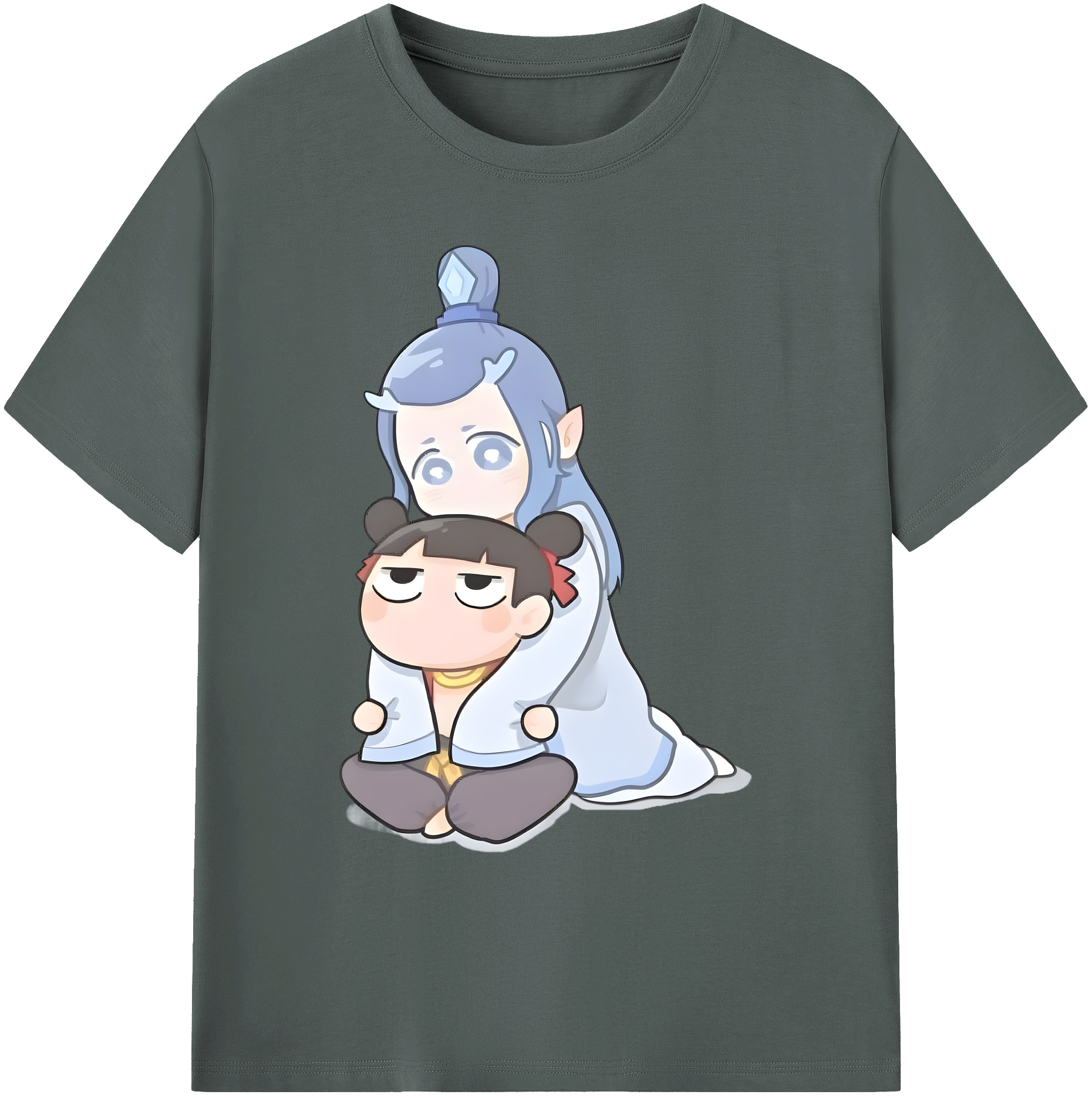 （画像用） Ne Zha 2 ナタ 魔童の大暴れ 綿100％ メンズ半袖Tシャツ｜肌触りやわらか＆通気性